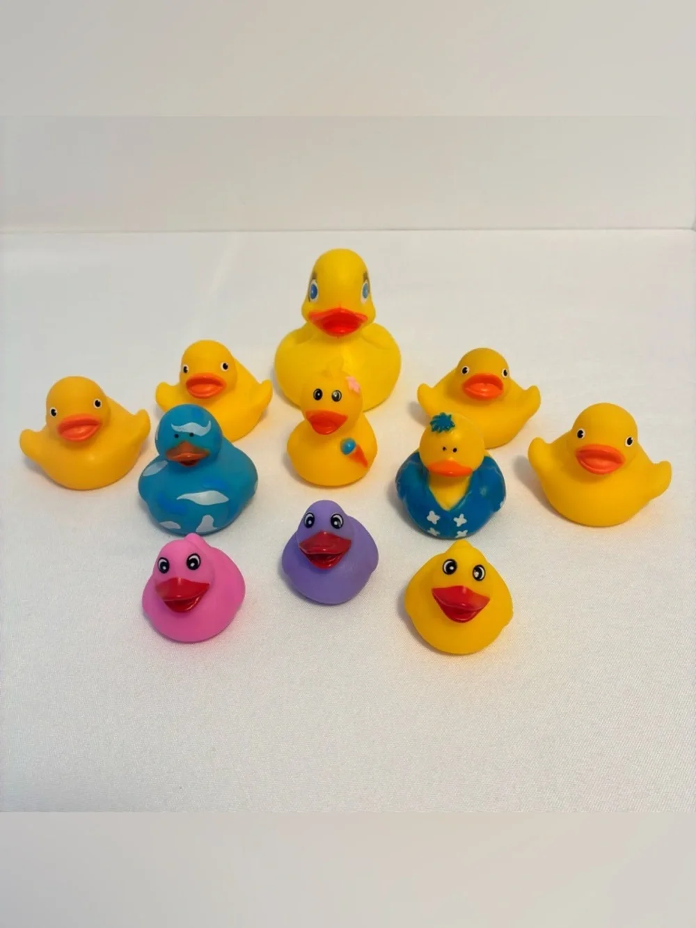 Rubber Duck Toy Bundle Assorted Styles & Sizes 11 Pieces